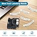 KCMYTONER 1 Pack Compatible for Dymo Rhino 18488 1/2'' x 11.5' Black on White Flexible Nylon Industrial Label Tape Rhino 1000 3000 4200 5000 5200 6000 and 3M Label Makers