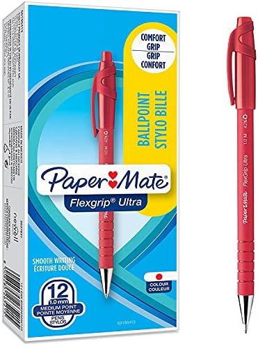 Paper Mate Flexgrip Ultra RT Retractable Ball Pen Medium Tip 1.0mm Box of 12