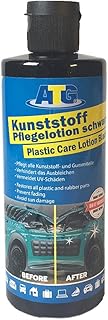 ATG – KFZ Kunststoffpflege schwarz für Kunststoff-, Gummi- und Vinylteile – 250ml Pflegemittel für das Auto – Intensive Fa...