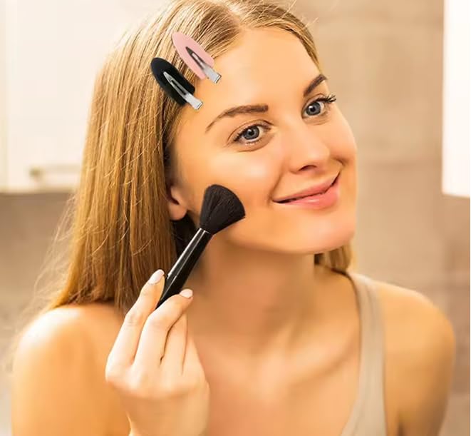 10-Piece No Bend Metal Hair Clips, Professional Styling Accessories - Pink - Image 3