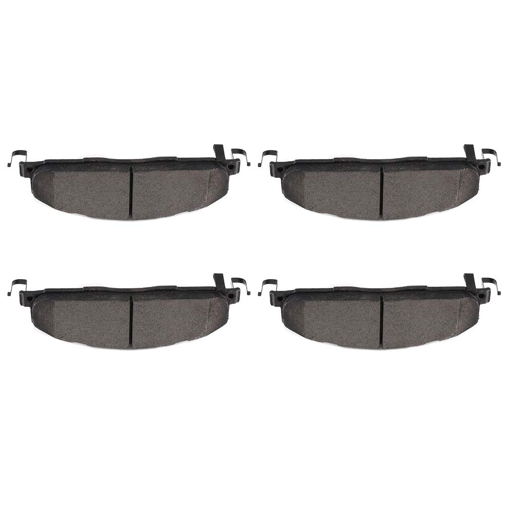 Rear Ceramic Brake Pads Kits 4pcs fit For 09-10 For Dodge For Ram 2500,09-10 For Dodge For Ram 3500,12 For Ram 1500,11-18 For Ram 2500,11-18 For Ram 3500,17 For Ram ProMaster 3500