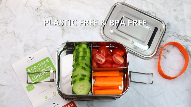 Amazon.com: ecozoi Stainless Steel Lunch Box, Leak Proof, 3 Tier