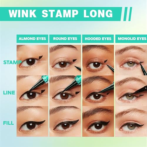 OETUIOW Liquid Eyeliner, Long-Lasting & Waterproof Eyeliner Pen, Quick Drying, Super Slim Precise All Day for Women, Glides on Smoothly, Cruelty-Free & Vegan (Black)