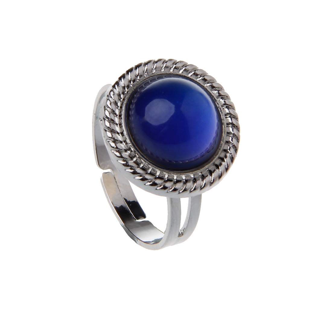 Qazxswedcvsweetwu Magic Stone Mood Ring Adjustable Women