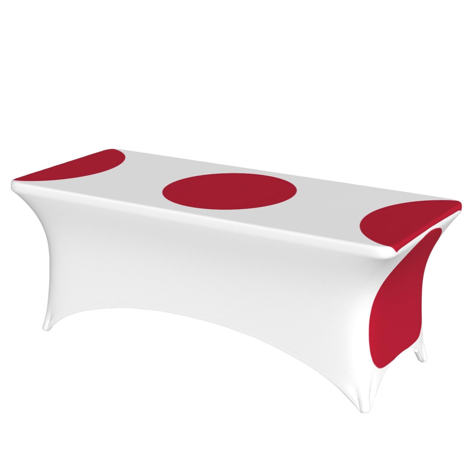 Housses de table extensibles japonaises rectangulaires élasthanne 1,8m pour banquet