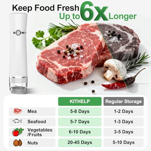 Machine à emballer sous vide les aliments KITHELP pour bocaux Mason et repas faits maison - 6