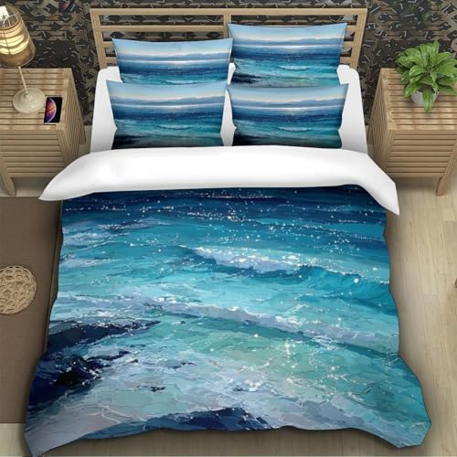 Housse de couette microfibre douce parure de lit 220x240 fermeture éclair