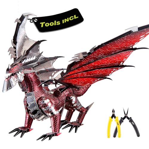 Piececool Black Dragon King 3D Metal Model Kit