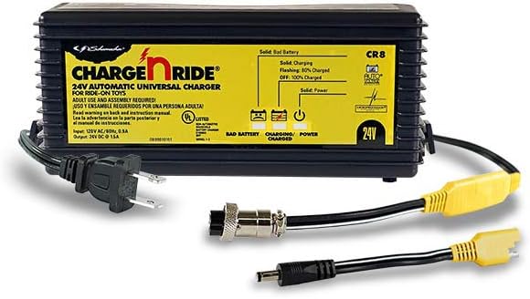 Schumacher ElectricCR8 1.5 Amp 24V Universal Charger For TAD24V Dynacraft, TAR24V Razor