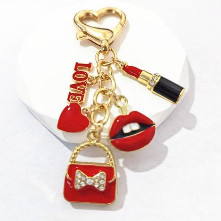 Image of SALTY Chic Bag Charm & Keyring - Cute, Stylish & Lightweight Keychain for Daily Use | Key Ring for Handbags | Keyrings & Keychains | Travel Accessories | Ideal for Gifting