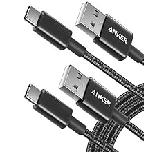 Anker USB C Charger Cable, 331 Type C Charger Cable Fast Charging USB C to USB 2.0 Double Braided Nylon Cable for Samsung G…