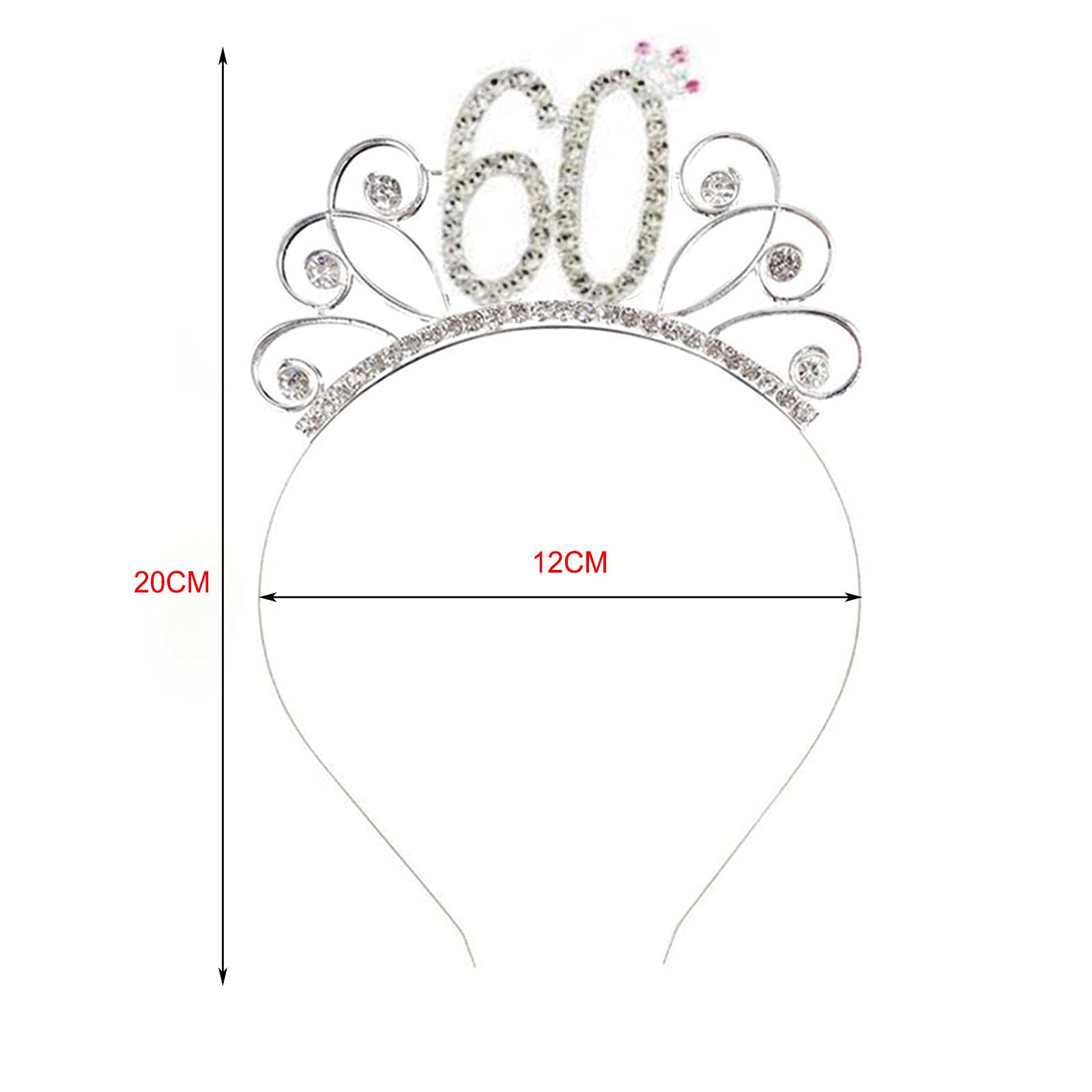 Set Compleanno Regina - Fascia, Corona E Occhiali Rosa Oro - Decorazioni Feste Per Donne E Ragazze - 4