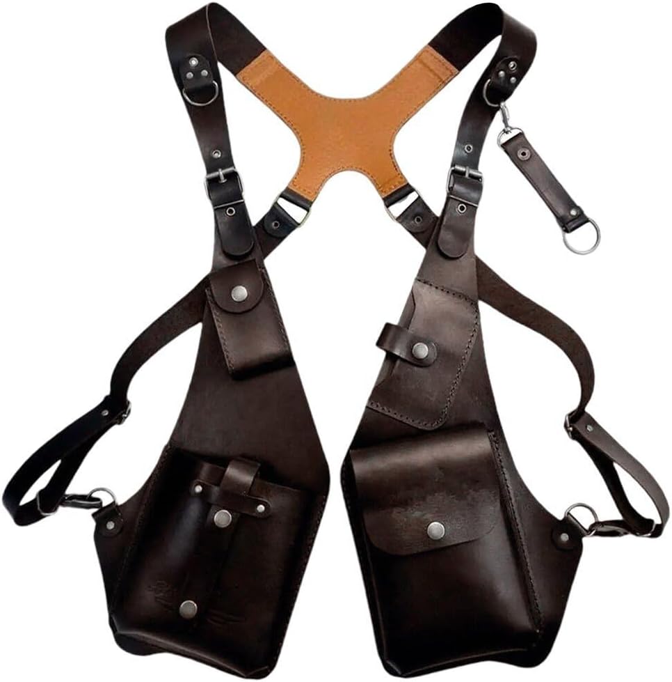 Borsa a Tracolla Antifurto sotto Le Ascelle Borsa a Tracolla Borsa a Tracolla in Pelle retrò Portafoglio a Doppia Spalla per Il Tempo Libero