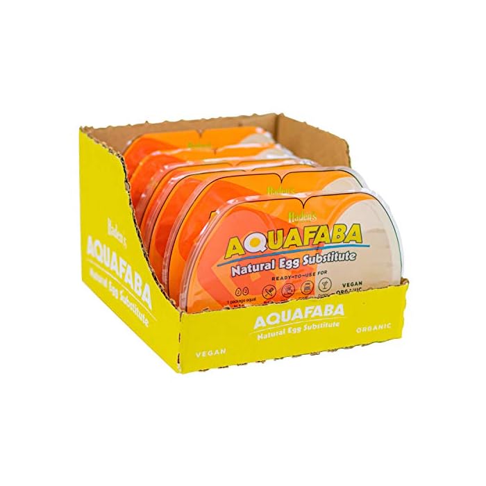 Buy Haden S Aquafaba Perfect Egg Substitute For Vegan And Egg Allergy Baking 6 6 Ounce Containers Per Order Equivalent To 24 Large Eggs Ready To Use Freeze Thaw Refreeze Use As Needed Online At