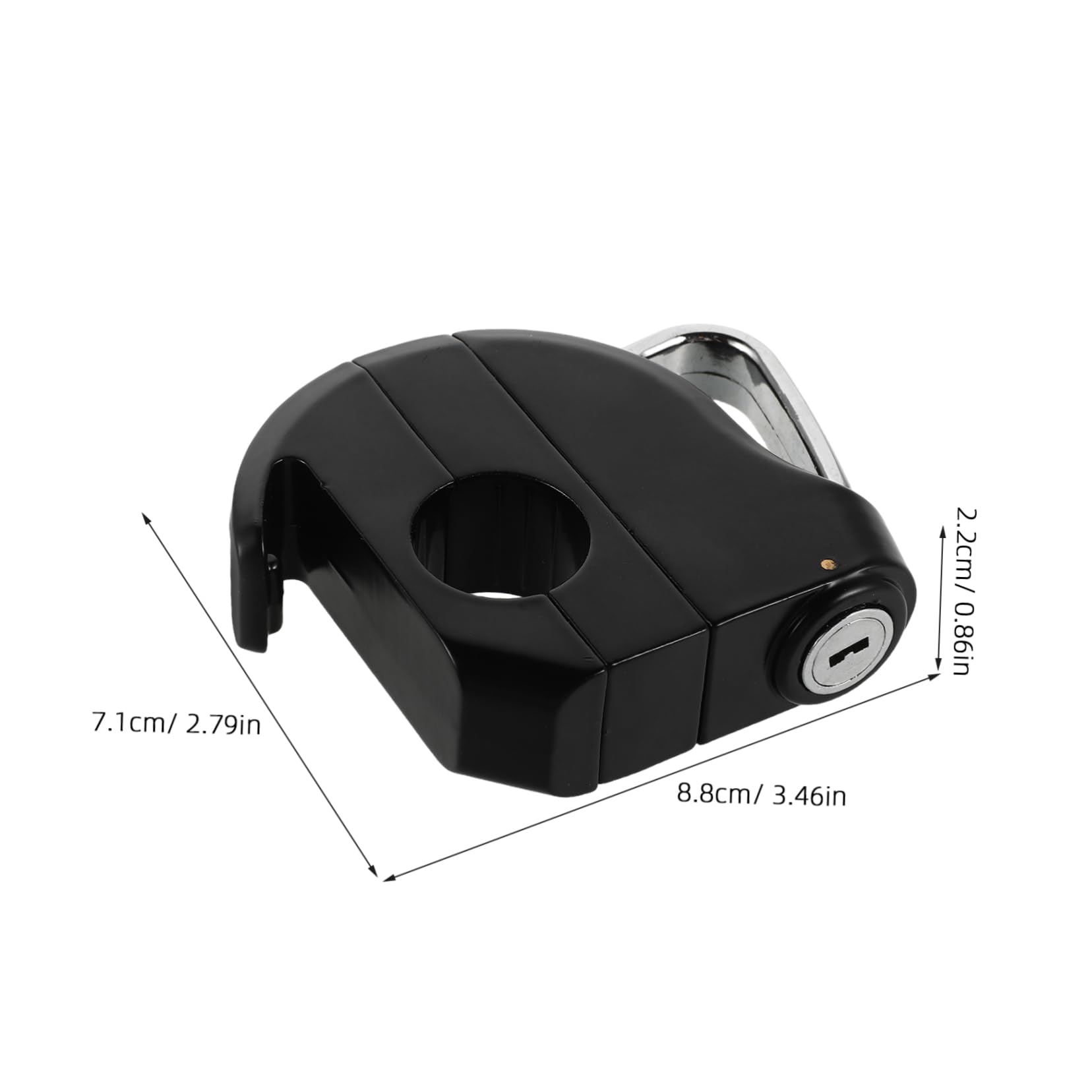 PRETYZOOM 1 Set Theft Aluminum Alloy Lock for Electric Scooter Durable Handlebar Hook Versatile Compatibility with Various Helmet Types Easy Installation for Riders