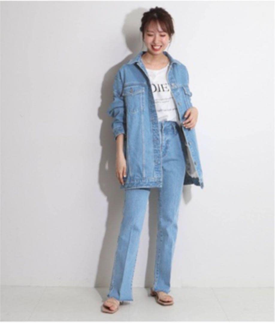 Amazon.co.jp: 5 1/2 BEAUTY-LINE スリットデニム28サイズspick&span  