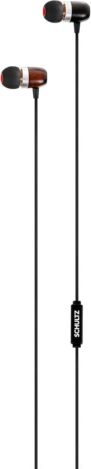 Толук узундук view of Schultz CW Earphones with cable extended, showing the Schultz branding.