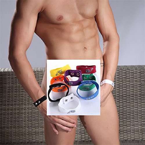 Lookatool Sexy Men Male Underwear Thong C-Strap Mention Ring Bracelet (Black) #TOP6