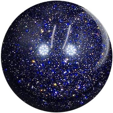 Escultura de bola de piedra arenisca azul natural con soporte de madera para adivinación, decoración del hogar, 1.575-1.969 in