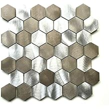 ألومنيوم نحى متعدد الألوان 2 بوصة سداسي فسيفساء Backsplash بلاط الحائط