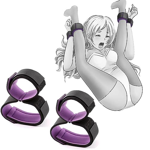 BDSM Bondage Set Hand and Thigh Adjustable Handcuffs Thighs Bed SM Erotic Sex Toys for Lovers Couples Beginners