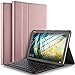 Produktbild IVSO Tastatur Hülle für Huawei MediaPad M5 Lite 10, [QWERTZ Deutsches], Ultradünn Ständer Schutzhülle mit magnetisch abnehmbar Wireless Tastatur für Huawei MediaPad M5 Lite 10.1 Zoll 2018, Rosegold