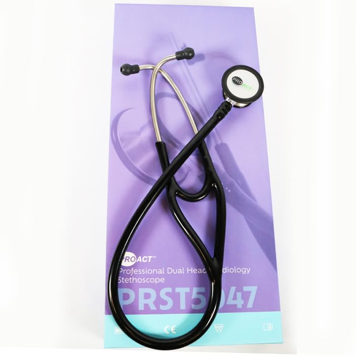 Stéthoscope cardiologie Proact noir pour auscultation en service d'urgence