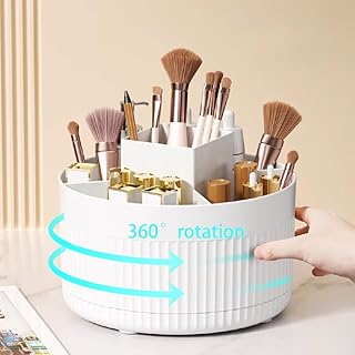 360° Rotating Makeup Brush Holder Organizer, ...