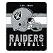 The Northwest Company NFL Oakland Raiders Singular Fleece Throw, 50-inch by 60-inch, Black