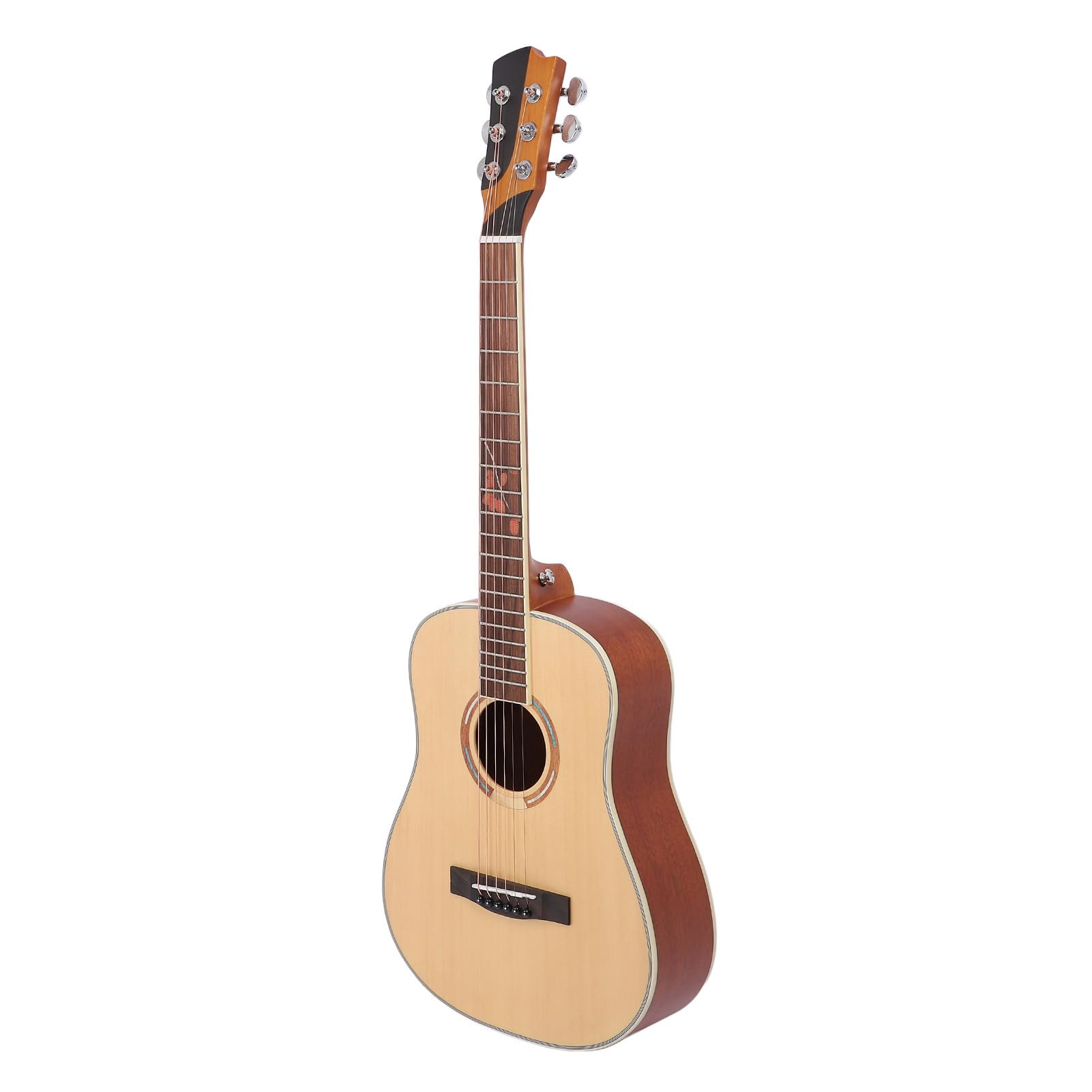Chitarra, Strumento Musicale Portatile per Chitarra Folk da 34 Pollici a 6 Corde per Principianti