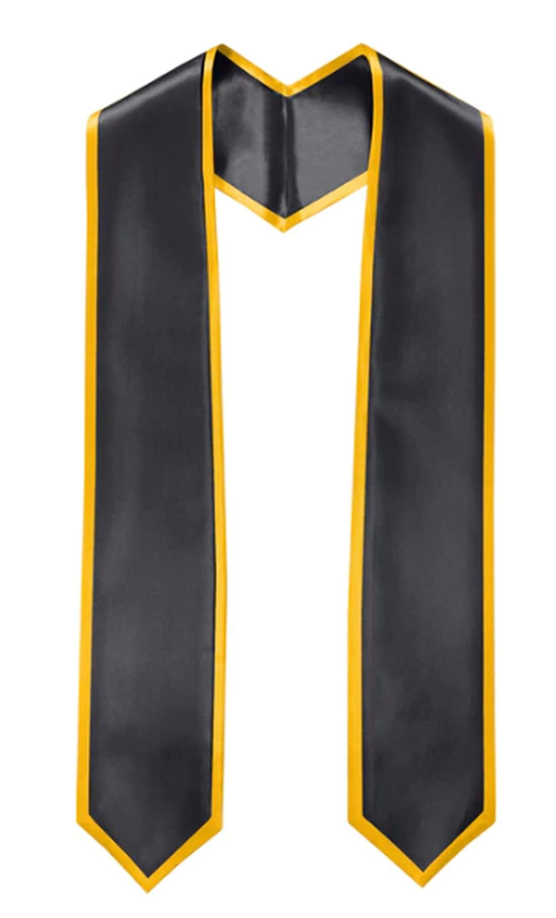 Del MexUnisex Adult Plain Graduation Honor Stole Sash with Trim