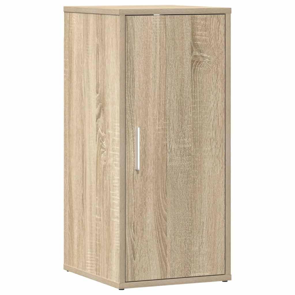 Hothingwell Sonoma dębowa szafka na buty 32x35x70 cm Płyta wiórowa, szafka do przechowywania z drzwiami 5 półkami, półka na buty ścienna lub podłogowa, ochrona przed kurzem
