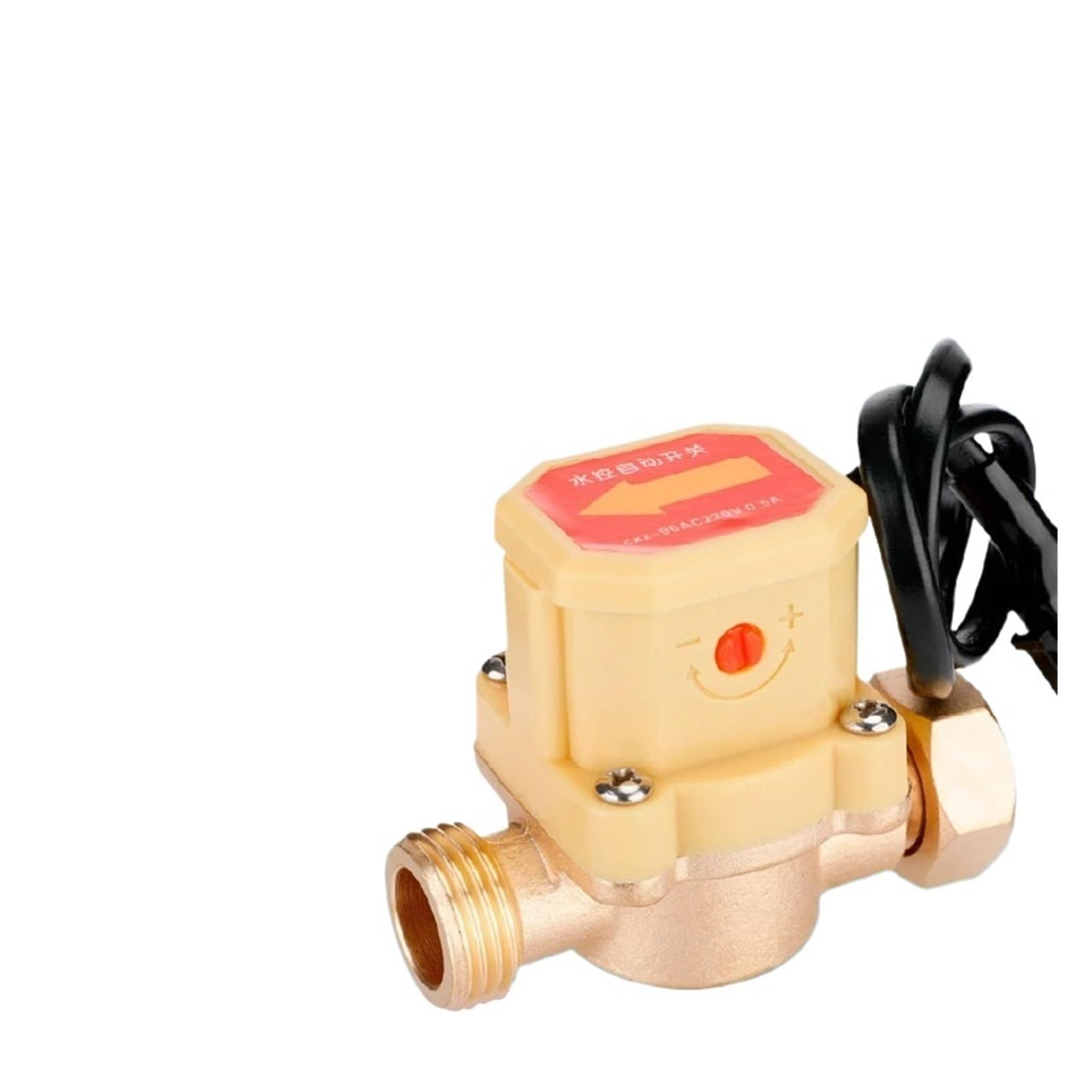 JJKKOZVQF Water Flow Sensor Control Switch G1/2 G3/4 G1 Brass Inline Water Pump Flow Switch(4)