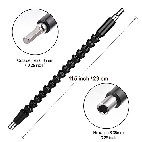Extra Mile 11.5 Inch Flexible Extension Shaft With 10 Drill Bit Sets thumb #1