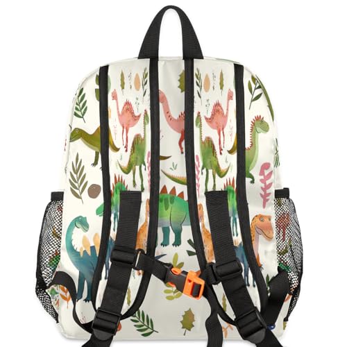 OSAM SPACE Toddler Backpack Cute Dinosaur Kids Backpacks for Girls Boy Animal Preschool Bookbag Kindergarten School Bag Mini Travel Backpack with Chest Strap4
