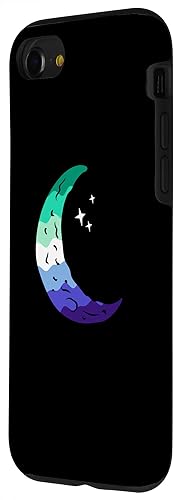 Vista 44 de Funda para iPhone 11 Pro Max Sutil MLM Pride Moon Phase Vintage LGBT Gay MLM Masculino
