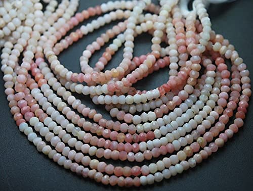 Rondelles opale rose LKBEADS 4mm, le fil de gemmes idéal pour fabriquer un cadeau personnalisé