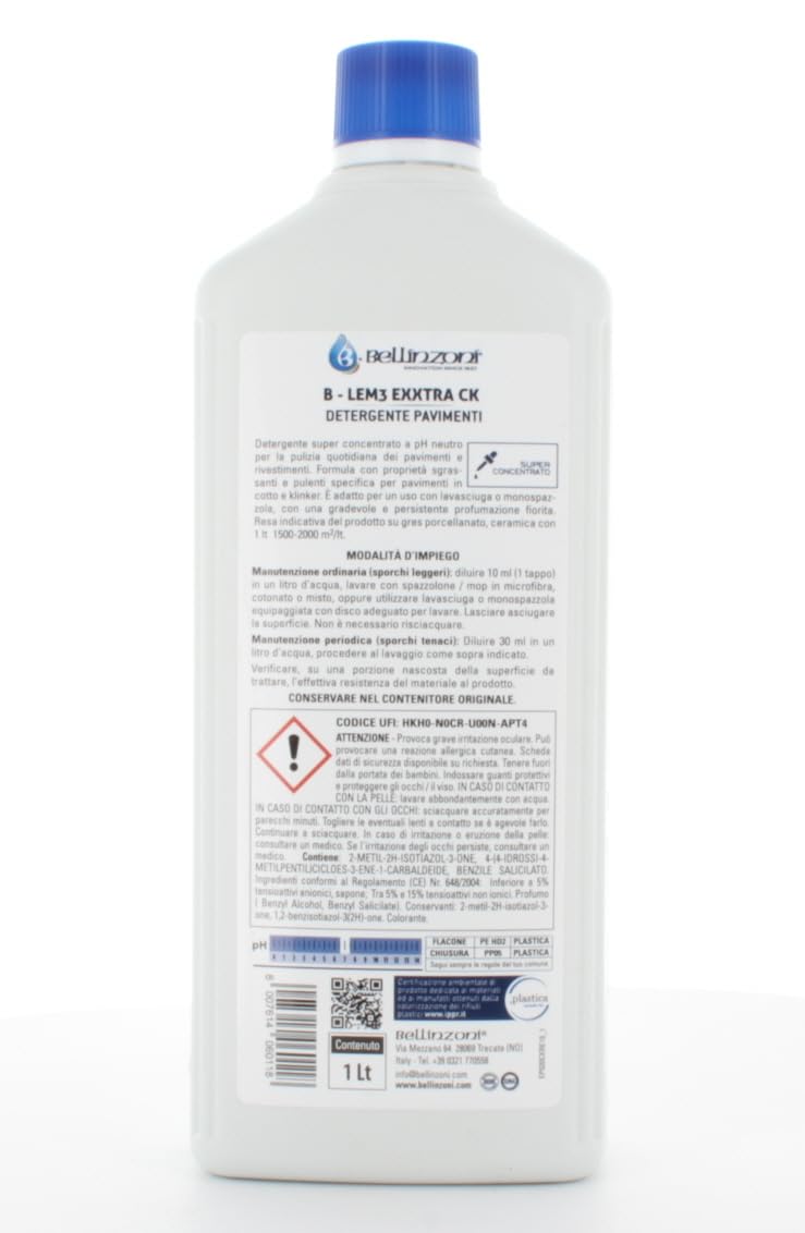 Bellinzoni B-Lem Exxtra CK Detergente neutro per cotto-klinker Lt.1