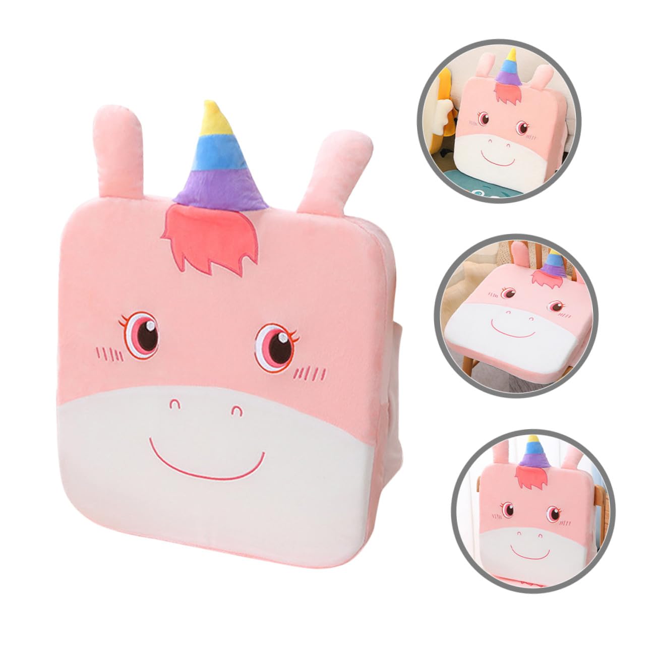 Toyvian Cuscino Alzasedia per Ragazzo Ragazza in Cotone Lavabile, Design Compatto Antiscivolo, Adatto alla Maggior Parte delle Sedie da Pranzo per Casa e Ristorante