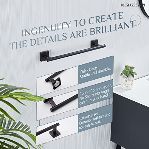 Image of KOKOSIRI Hand Towel Bar Bathroom Towel Holder for Bath Kitchen Cabinet Towel Rails 16 Inch Oil Rubbed Bronze Stainless Steel B4005ORB-L16