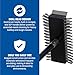 SPARTA 4029000 Stainless Steel Grill Brush, Grill Scraper With Metal Bristles, 30.5 Inches, Black