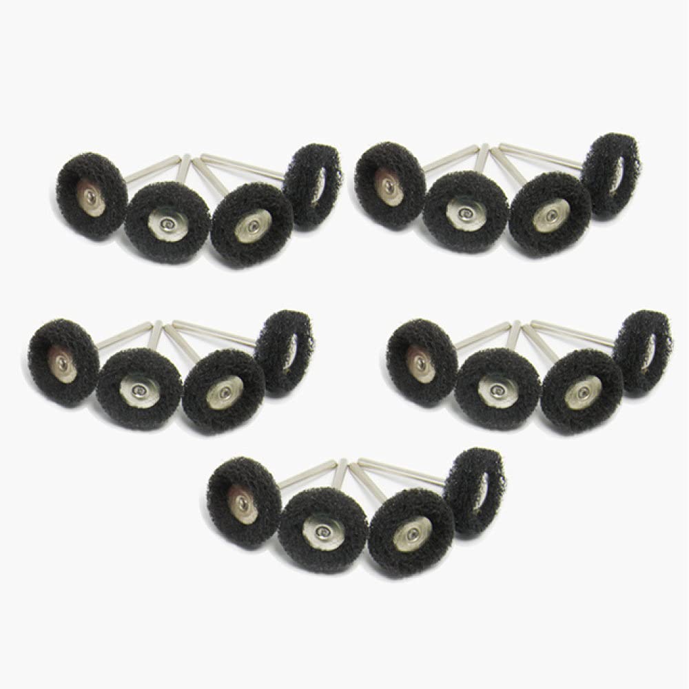 Rueda De Pulido De Fibra De Nailon Para Dremel - 20 Mm, Para Pulir Y Acabar Superficies De Metal, Madera O Plástico