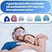 playWooWgo 4 Pack Nasal CPAP Mask Liners Compatible with Large Size N20 Nasal Mask Cushions. Enjoy Silky Comfort, Reducing Facial Redness and Pressure Marks for Enhanced Comfort (Ice Green) (Large)