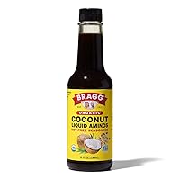 Vista 10 de Bragg Aminos de coco orgánicos, condimento sin soja, vegano, sin gluten, sin OMG, certificado Kosher (128 onzas)