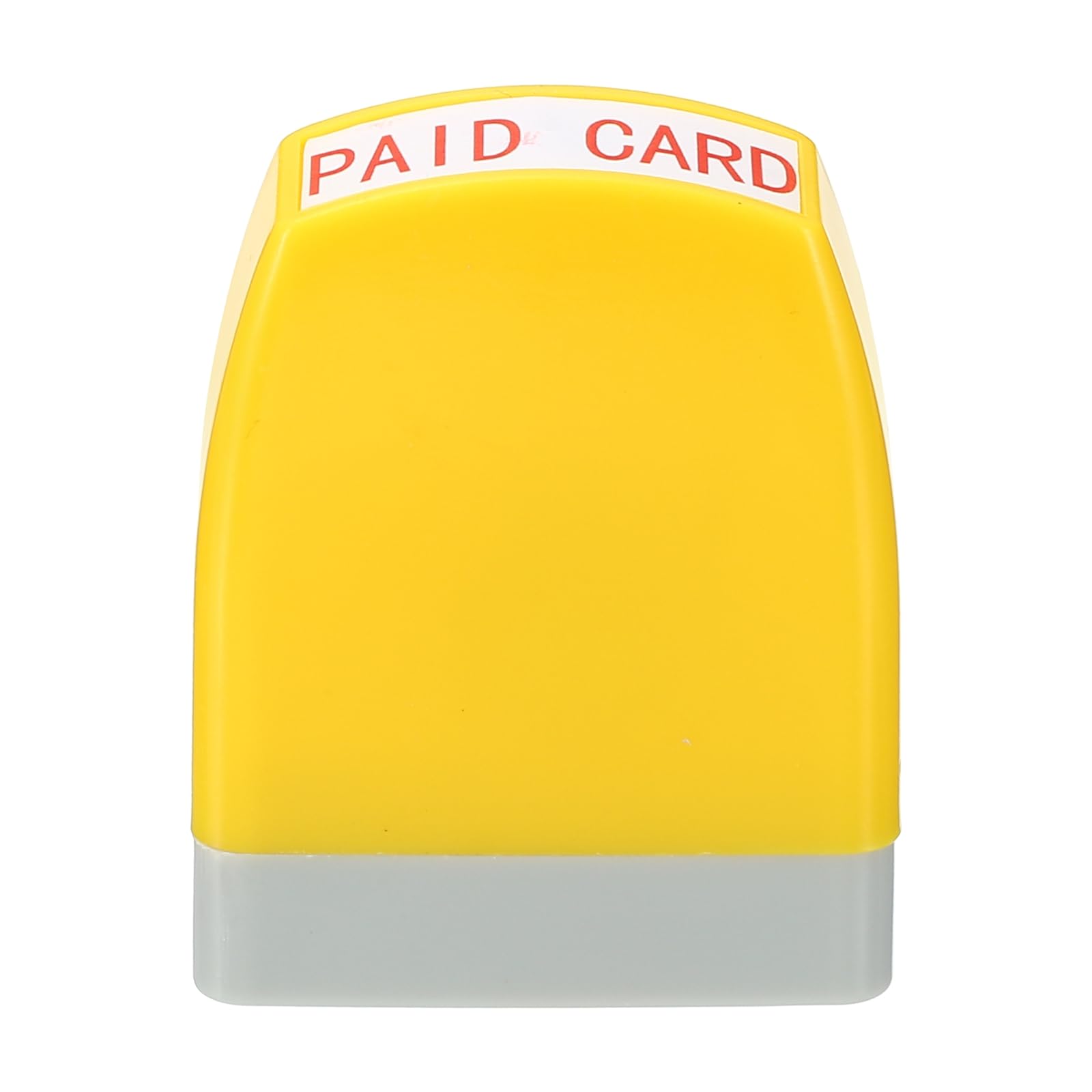 PATIKIL Paid Card Time Notice Stamp Self Inking, Red Ink Office Stamps Pre Inked Message Stamp Refillable Business Stamp, Yellow - Image 3
