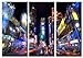 Produktbild Picture Sensations Leinwandbild, 3-teilig, Motiv Cityscape NYC Manhattan Time Square Giclée, gerahmt