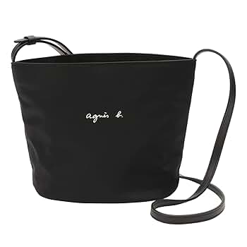 agnesb アニエスベー ショルダーバッグ　保護袋付　ナイロン　ブラック agnes b. アニエスベー バッグ ショルダーバッグ 新品ナイロン