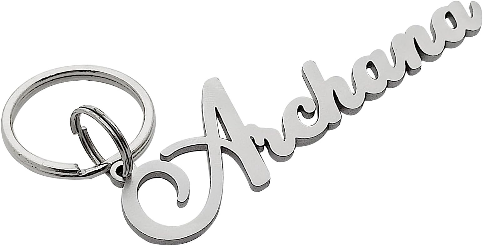 BAWLI BOOCHName Customized Name Key Chain 2.5Mm Thick Steel Key Chain.