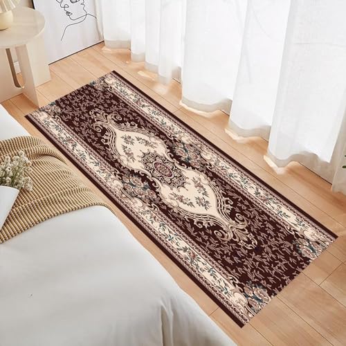 Alfombra microfibra suave de geometría moderna con dimensiones de 50x330 cm 3