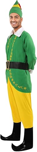Miniatura 2 de Disfraz de elfo de Buddy the Elf para adultos, disfraz de elfo de Navidad para hombre, para fiesta de Halloween, vacaciones